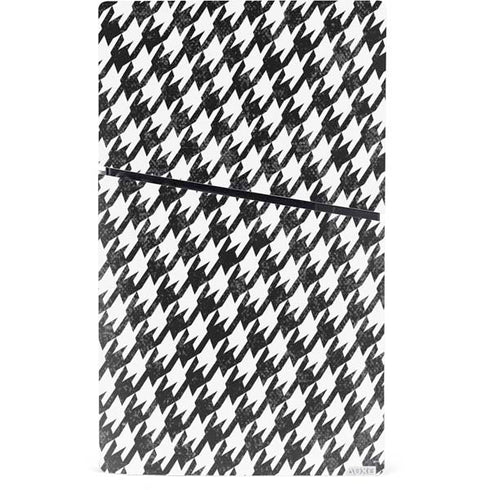 Houndstooth Black/White PS5 Slim Digital Edition Console Skin