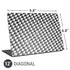 Houndstooth Black/White Universal Laptop 12in (9.8 x 6.8in) Skin