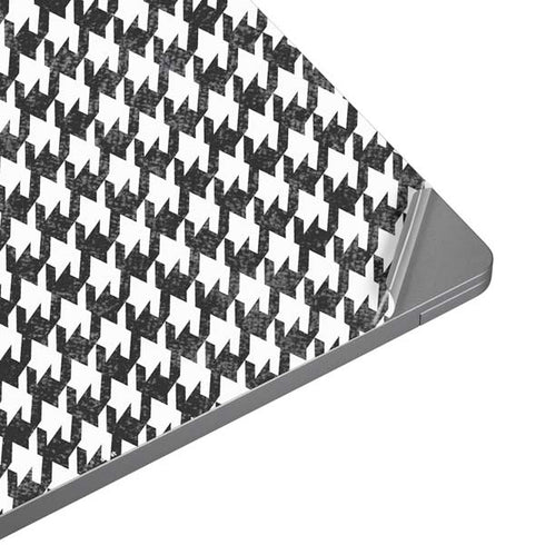 Houndstooth Black/White Universal Laptop 12in (9.8 x 6.8in) Skin