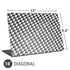 Houndstooth Black/White Universal Laptop 16in (13 x 9.4in) Skin