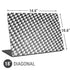 Houndstooth Black/White Universal Laptop 18in (14.6 x 10.6in) Skin