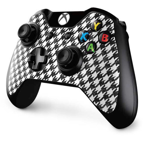 Houndstooth Black/White Xbox One Controller Skin