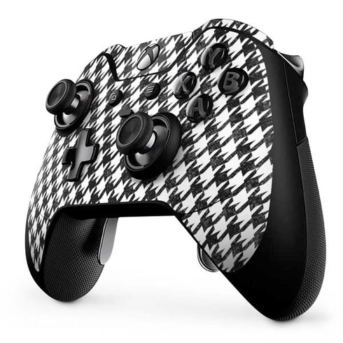 Houndstooth Black/White Xbox One Elite Controller Skin