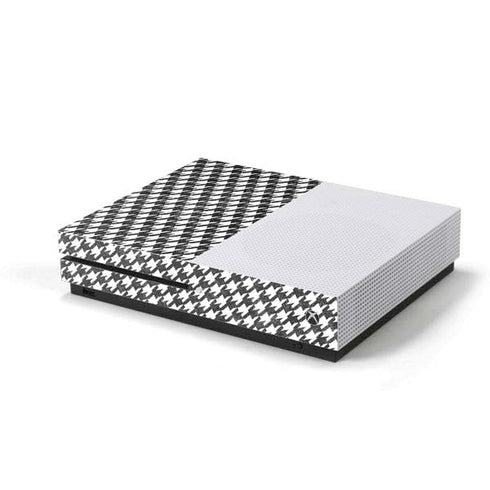 Houndstooth Black/White Xbox One S Console Skin
