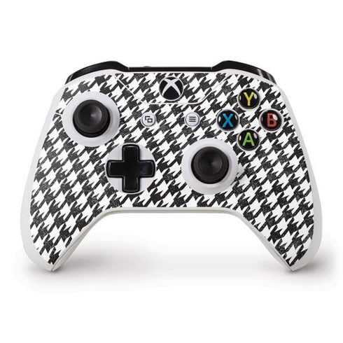 Houndstooth Black/White Xbox One S Controller Skin