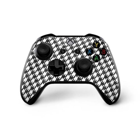 Houndstooth Black/White Xbox One X Controller Skin