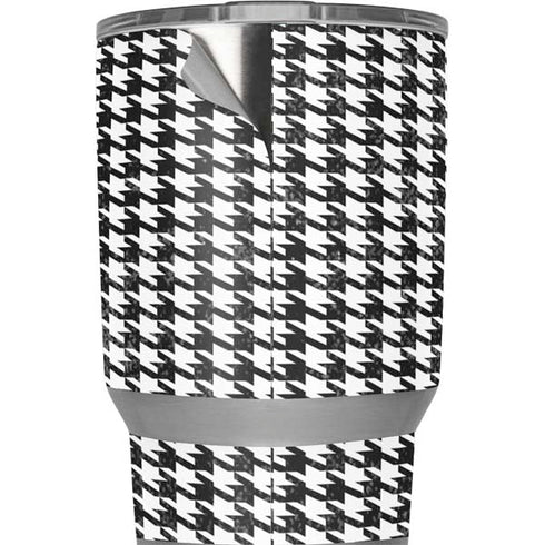 Houndstooth Black/White Yeti 20oz Tumbler Skin