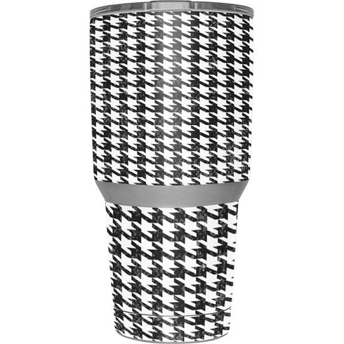 Houndstooth Black/White Yeti 30oz Rambler Tumbler Skin