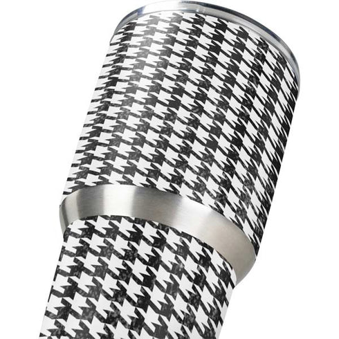 Houndstooth Black/White Yeti 30oz Rambler Tumbler Skin