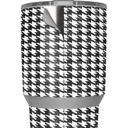 Houndstooth Black/White Yeti 30oz Rambler Tumbler Skin