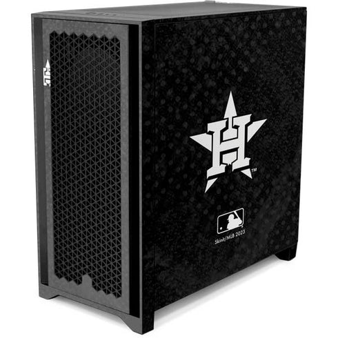 MLB Houston Astros Dark Wash Corsair 4000D Tempered Glass Mid-Tower ATX Case Skin