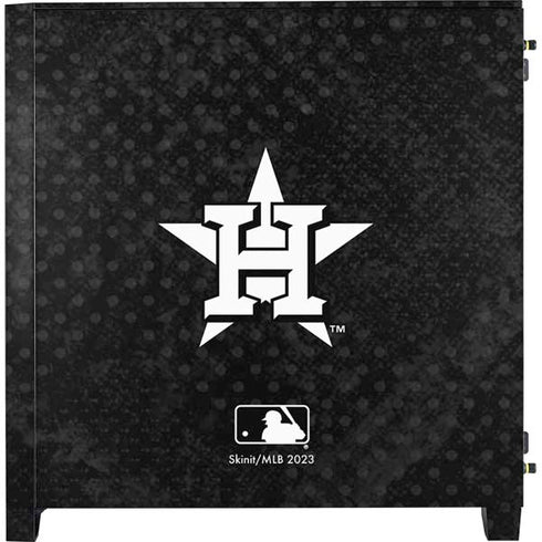 MLB Houston Astros Dark Wash Corsair 4000D Tempered Glass Mid-Tower ATX Case Skin
