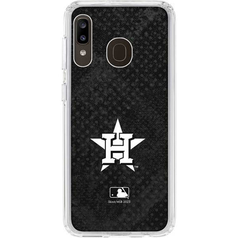 MLB Houston Astros Dark Wash Galaxy A20 Clear Case