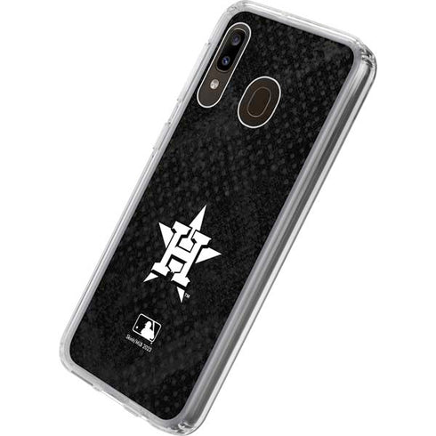 MLB Houston Astros Dark Wash Galaxy A20 Clear Case