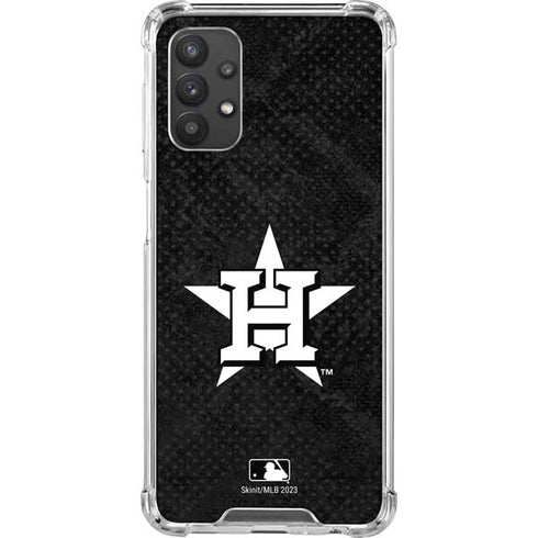 MLB Houston Astros Dark Wash Galaxy A32 5G Clear Case