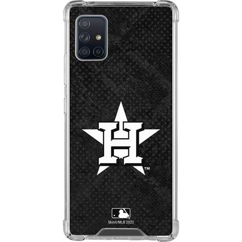 MLB Houston Astros Dark Wash Galaxy A51 5G Clear Case