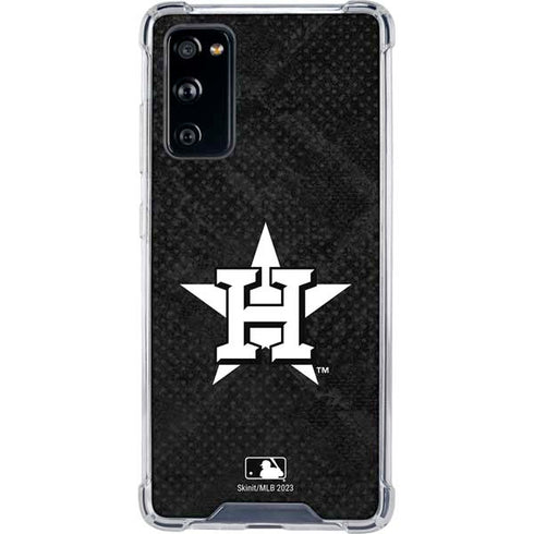 MLB Houston Astros Dark Wash Galaxy S20 FE Clear Case