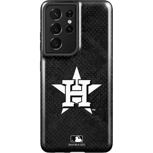 MLB Houston Astros Dark Wash Galaxy S21 Ultra 5G Pro Case