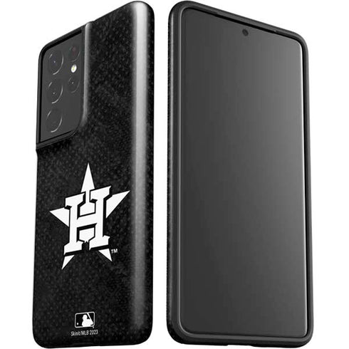 MLB Houston Astros Dark Wash Galaxy S21 Ultra 5G Pro Case