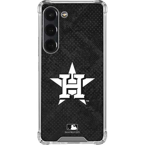 MLB Houston Astros Dark Wash Galaxy S23 Clear Case