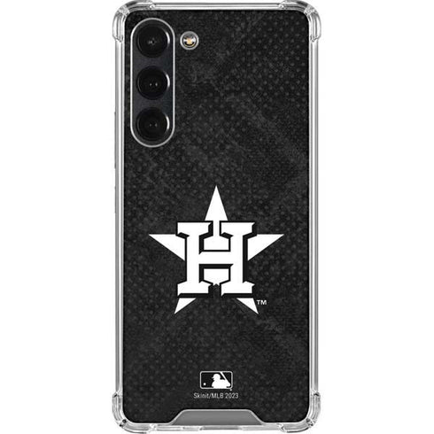 MLB Houston Astros Dark Wash Galaxy S23 Plus Clear Case