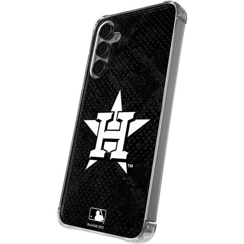 MLB Houston Astros Dark Wash Galaxy S24 Plus Clear Case