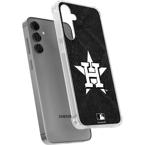 MLB Houston Astros Dark Wash Galaxy S24 Plus Clear Case