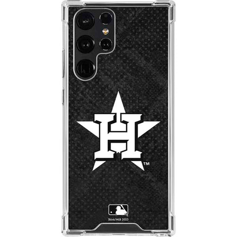 MLB Houston Astros Dark Wash Galaxy S24 Ultra Clear Case