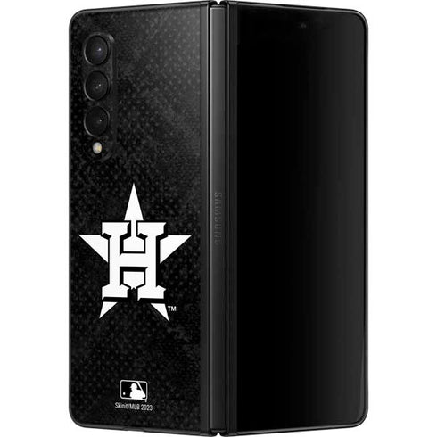 MLB Houston Astros Dark Wash Galaxy Z Fold3 5G Skin