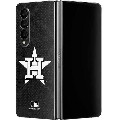MLB Houston Astros Dark Wash Galaxy Z Fold4 5G Skin
