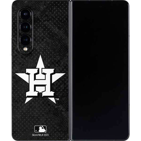 MLB Houston Astros Dark Wash Galaxy Z Fold4 5G Skin