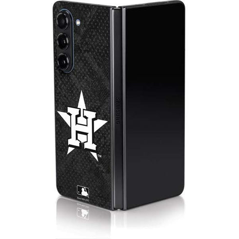 MLB Houston Astros Dark Wash Galaxy Z Fold5 5G Skin