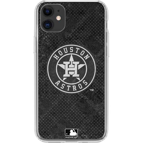 MLB Houston Astros Dark Wash iPhone 11 Clear Case