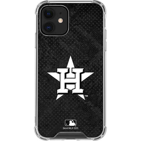 MLB Houston Astros Dark Wash iPhone 12 Clear Case