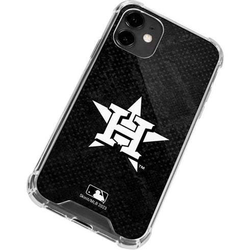 MLB Houston Astros Dark Wash iPhone 12 Clear Case