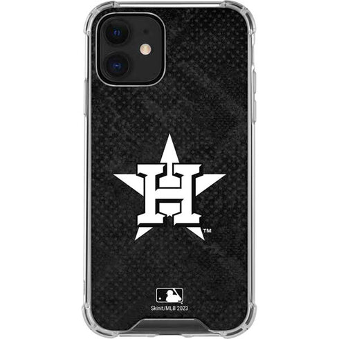 MLB Houston Astros Dark Wash iPhone 12 Mini Clear Case
