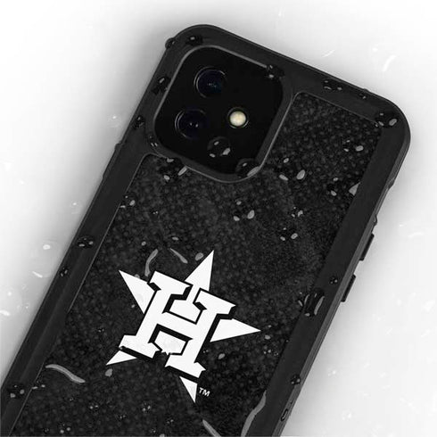 MLB Houston Astros Dark Wash iPhone 12 Waterproof Case
