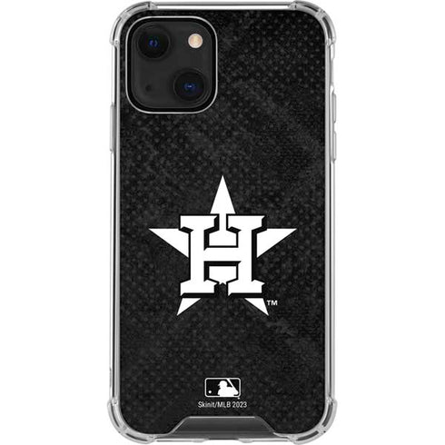 MLB Houston Astros Dark Wash iPhone 13 Clear Case