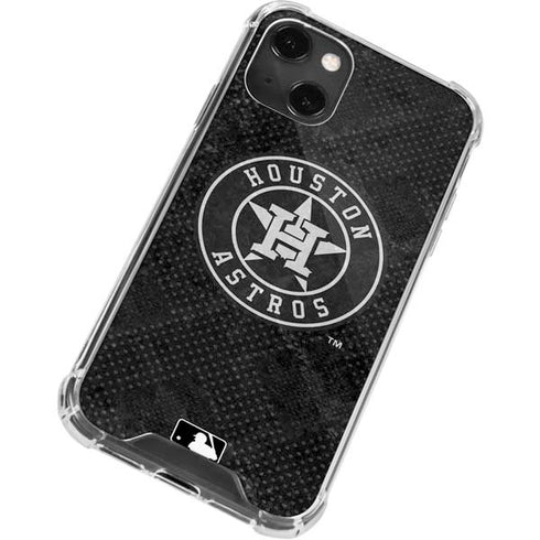 MLB Houston Astros Dark Wash iPhone 15 Plus Clear Case