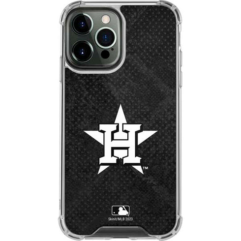 MLB Houston Astros Dark Wash iPhone 14 Pro Max Clear Case