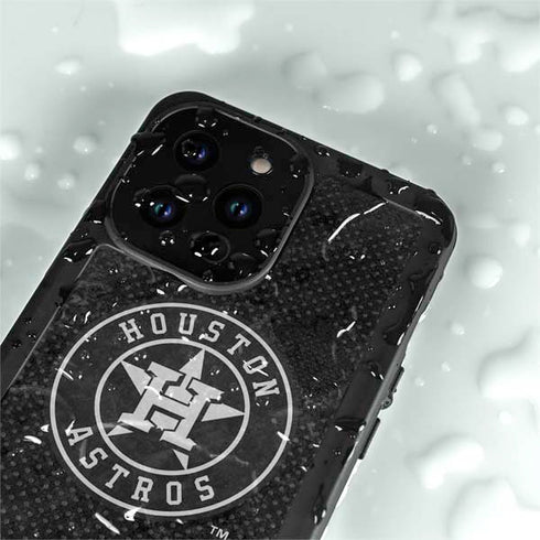 MLB Houston Astros Dark Wash iPhone 14 Pro Max Waterproof Case