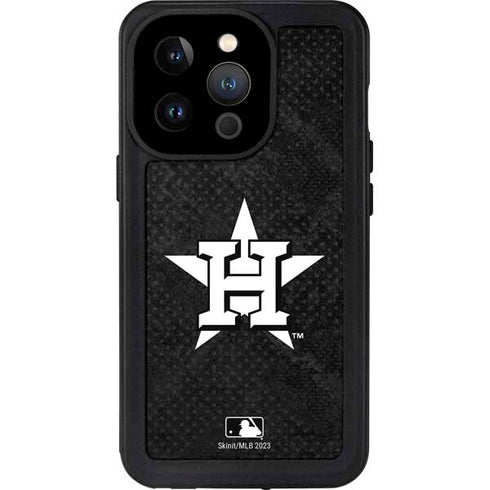 MLB Houston Astros Dark Wash iPhone 14 Pro Waterproof Case