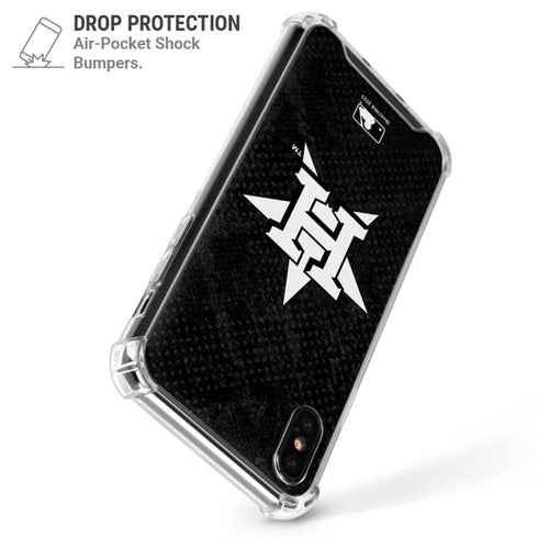 MLB Houston Astros Dark Wash iPhone XS Max Clear Case