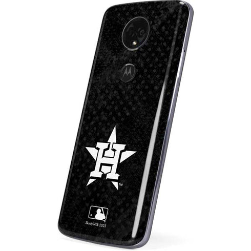MLB Houston Astros Dark Wash Moto E5 Plus Skin