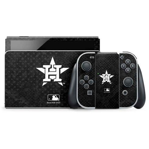 MLB Houston Astros Dark Wash Nintendo Switch OLED (2021) Skin