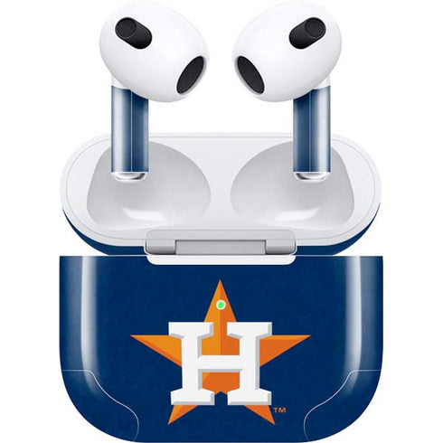 MLB Houston Astros Distressed Apple AirPods (3rd Gen 2021) Skin