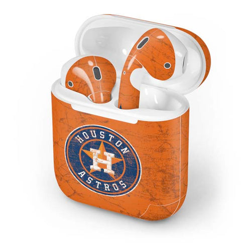 MLB Houston Astros Distressed Apple AirPods Skin