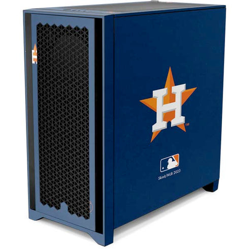 MLB Houston Astros Distressed Corsair 4000D Tempered Glass Mid-Tower ATX Case Skin