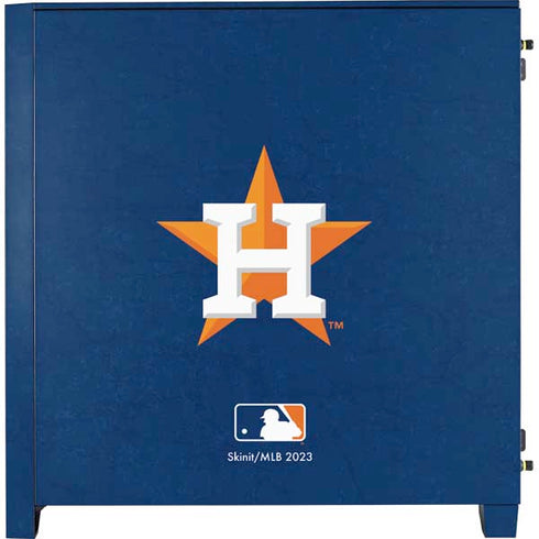 MLB Houston Astros Distressed Corsair 4000D Tempered Glass Mid-Tower ATX Case Skin
