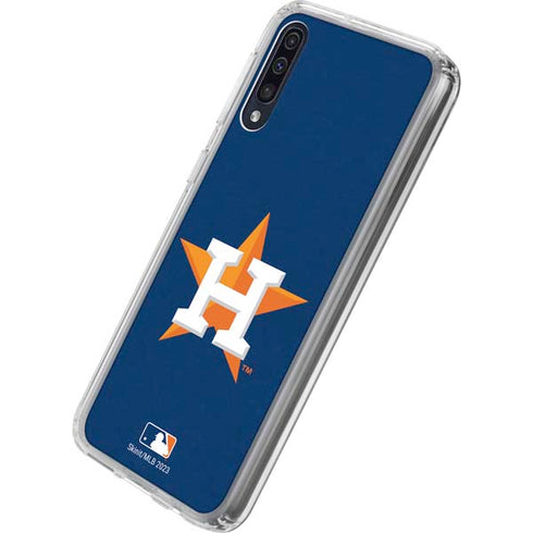 MLB Houston Astros Distressed Galaxy A50 Clear Case